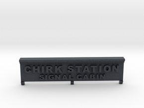 Chirk Signal Cabin Nameplate in Black PA12