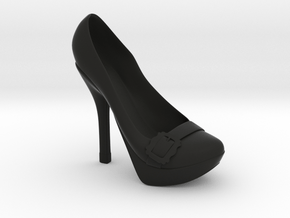 Right Jolie Toestrap High Heel in Black Smooth PA12