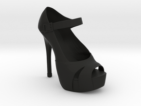 Right Ally High Heel in Black Smooth PA12