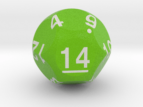 d14 Sphere Dice "Valentine" in Standard High Definition Full Color