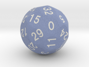 d34 Sphere Dice (0 through 33) in Standard High Definition Full Color