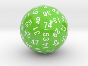 d74 Sphere Dice "Galatea" in Smooth Full Color Nylon 12 (MJF)