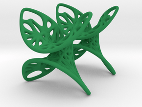 Geometric Butterfly Earrings in Green Smooth Versatile Plastic