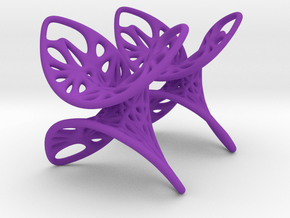 Geometric Butterfly Earrings in Purple Smooth Versatile Plastic