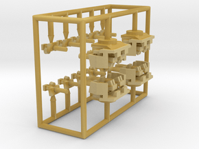 1/525 Quad Bofors (4x) & Single Oerlikons (10x) in Tan Fine Detail Plastic