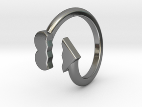 Sruof Ring - Simplistc Set   in Polished Silver: 9 / 59