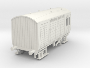 o-76-lms-d2125-horsebox in White Natural Versatile Plastic