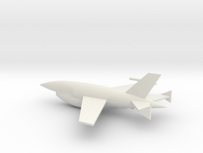 1/72 Scale BQM-34A Ryan Firebee Drone in White Natural Versatile Plastic