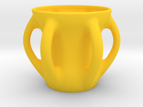 Octocup (Half Liter) in Yellow Smooth Versatile Plastic