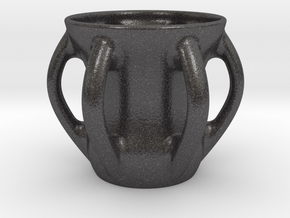 Octocup (Half Liter) in Dark Gray PA12 Glass Beads