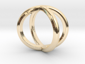 Sevif Ring - Simplistc Set   in 14k Gold Plated Brass: 3 / 44