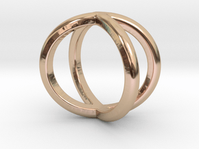 Sevif Ring - Simplistc Set   in 9K Rose Gold : 3 / 44