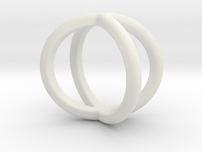 Sevif Ring - Simplistc Set   in White Natural Versatile Plastic: 3.5 / 45.25