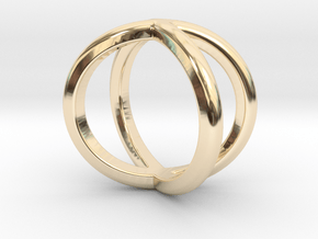 Sevif Ring - Simplistc Set   in 14k Gold Plated Brass: 3.5 / 45.25