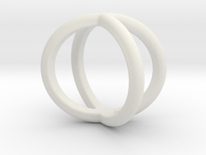 Sevif Ring - Simplistc Set   in White Natural Versatile Plastic: 4.5 / 47.75