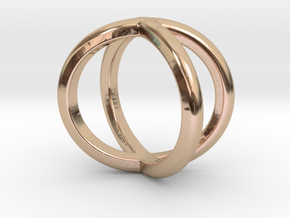 Sevif Ring - Simplistc Set   in 9K Rose Gold : 8 / 56.75