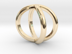Sevif Ring - Simplistc Set   in 9K Yellow Gold : 9 / 59