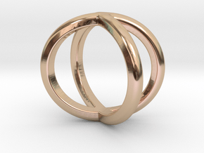 Sevif Ring - Simplistc Set   in 9K Rose Gold : 13 / 69