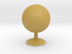 Pluto on Hex Stand in Tan Fine Detail Plastic