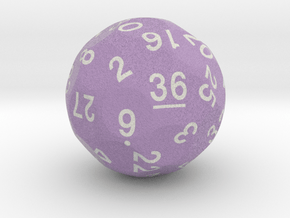 d36 Sphere Dice "Senary Sentinel" in Standard High Definition Full Color