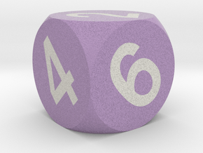 d6 Sphere Dice "Electric Six" in Natural Full Color Sandstone