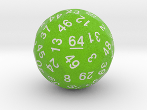 d64 Sphere Dice "Angelina" in Natural Full Color Sandstone