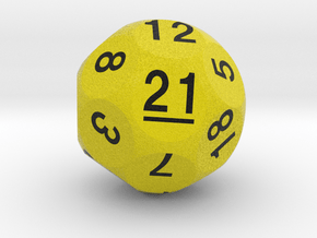 d21 Sphere Dice "Royal Salute" in Matte High Definition Full Color