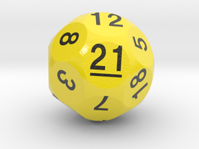 d21 Sphere Dice "Royal Salute" in Smooth Full Color Nylon 12 (MJF)