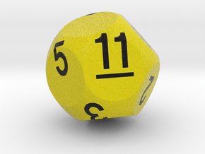 d11 Sphere Dice "Pipers Piping" in Natural Full Color Sandstone