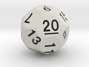 d20 Sphere Dice "Big Score" in Standard High Definition Full Color