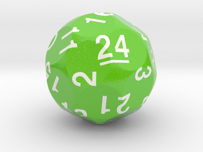 d24 Sphere Dice "Chrono Cadence" in Smooth Full Color Nylon 12 (MJF)