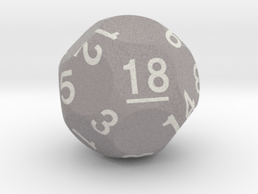 d18 Sphere Dice "Coming of Age" in Natural Full Color Nylon 12 (MJF)