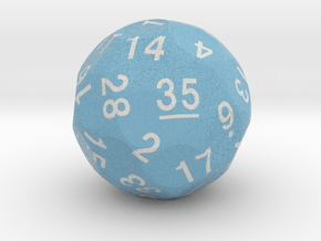 d35 Sphere Dice "Jump and Jive" in Natural Full Color Nylon 12 (MJF)