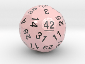 d42 Sphere Dice "Hitchhiker" in Smooth Full Color Nylon 12 (MJF)