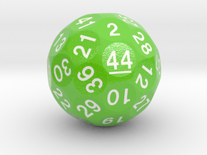 d44 Sphere Dice "Digit of Death" in Smooth Full Color Nylon 12 (MJF)