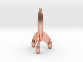 Tintin Rocket in Natural Copper