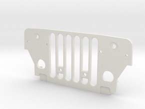 M38 - front vertical grill in White Natural Versatile Plastic