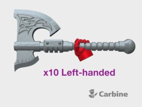 10x Left-handed Energy Axe: Carbine (PM) in Tan Fine Detail Plastic