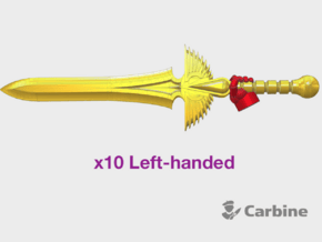 10x Left-handed Energy Sword: Angel Tear (PM) in Tan Fine Detail Plastic