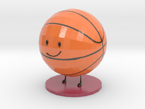 Basketball in Smooth Full Color Nylon 12 (MJF)