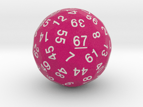 d67 Sphere Dice "Dawn Kale" in Standard High Definition Full Color