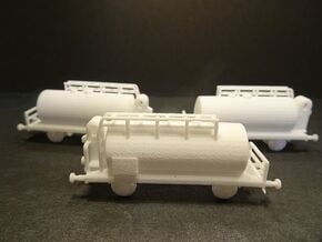 1/144 B-Stoff tank wagons, set of 3 in White Natural Versatile Plastic