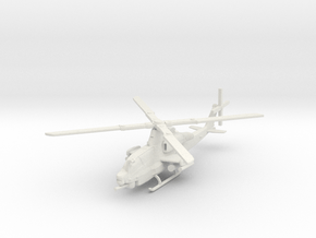 Bell AH-1Z Viper Attack Helicopter in White Natural Versatile Plastic: 1:144