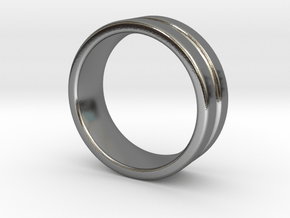 Channel Ring in Polished Silver: 6 / 51.5