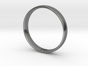 3mm Womens Ring in Polished Silver: 6 / 51.5