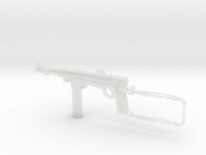 1/16 scale Carl Gustav M-45 submachinegun x 1 in Clear Ultra Fine Detail Plastic