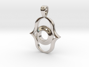 Open minded in Rhodium Plated Brass
