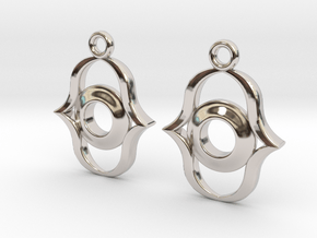 Open minded in Rhodium Plated Brass