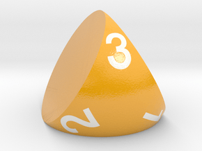 d3 Sphere Dice "Triad" in Smooth Full Color Nylon 12 (MJF)