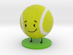 Tennis Ball in Natural Full Color Nylon 12 (MJF)